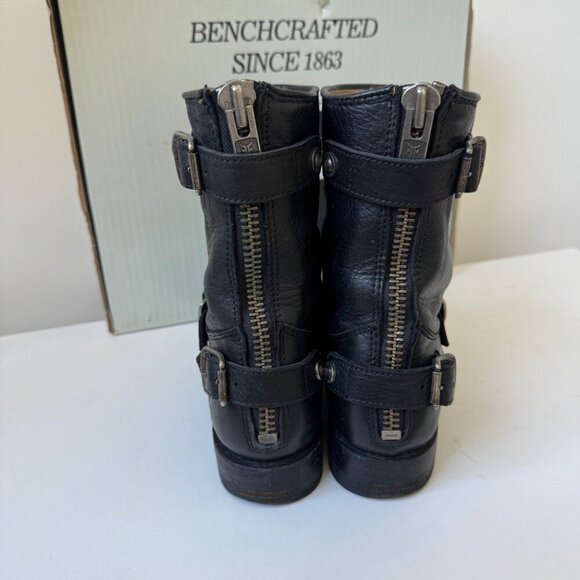 Frye Veronica Back Zip Short Moto Boots - Picture 5 of 6